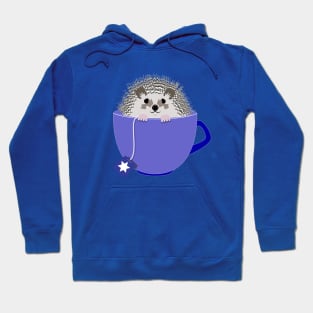 Chanukah Tea Cup Hedgehog Hoodie